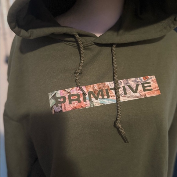 Primitive Olive Green Skateboarding Hoodie - Picture 3 of 6